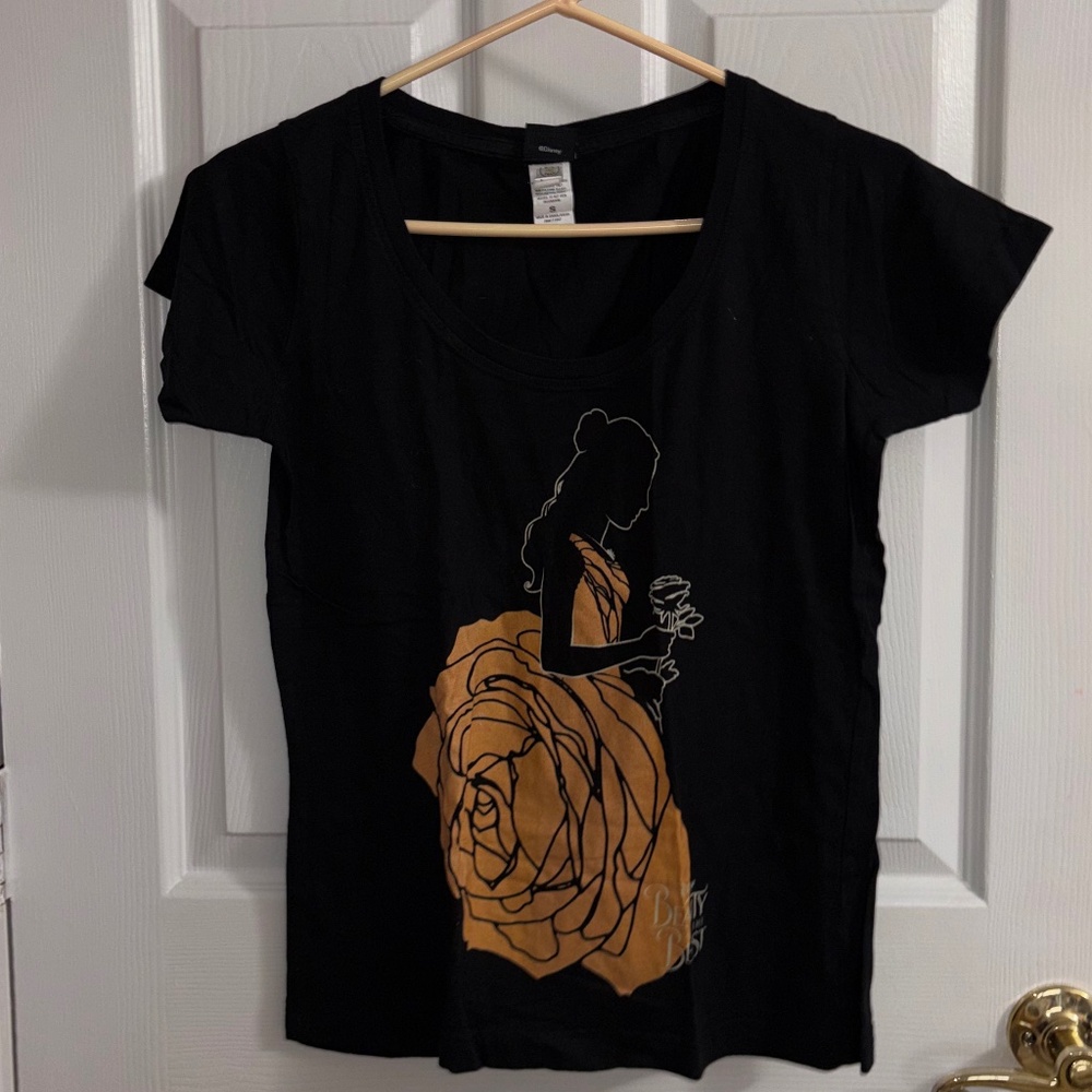 🌹 Disney “Beauty and the Beast” Belle Silhouette Tee | Size S